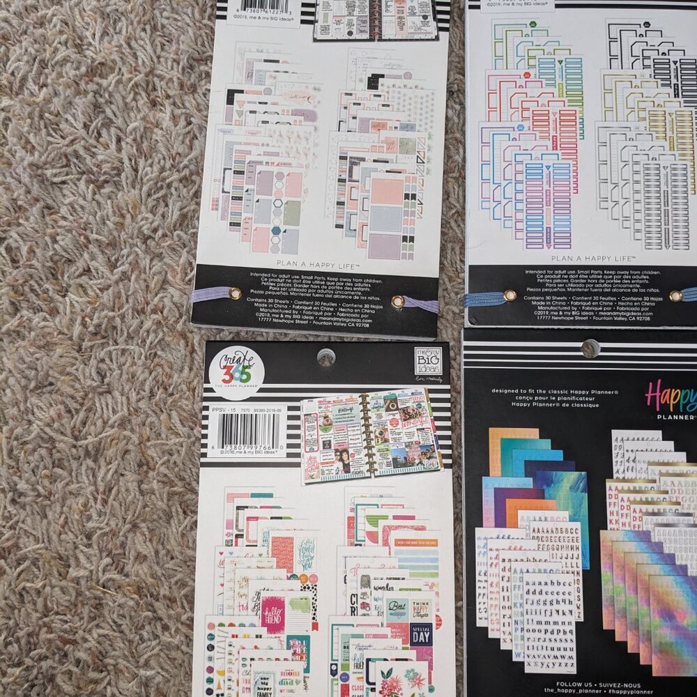 The Happy Planner Sticker Books - Set of 9 (New & Used) - Picture 9 of 11